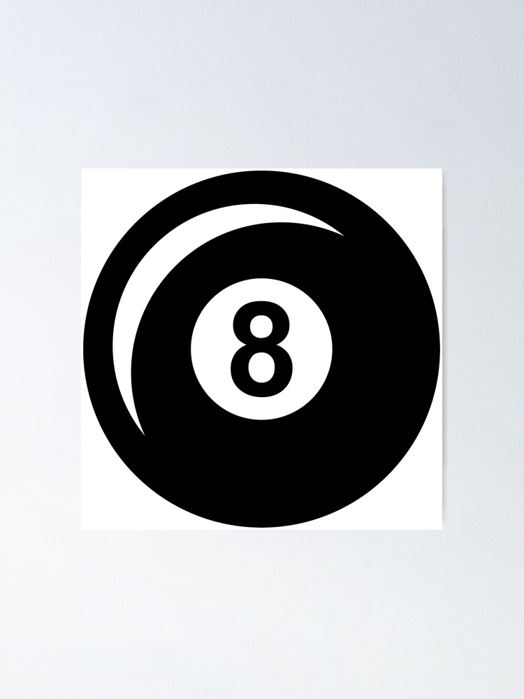 Realistic 8 Ball Pool Billiards Eight Ball Sticker for Sale by cinemapool