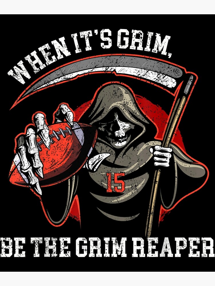 : When its Grim be The Grim Reaper T Shirt Andy Reid Mahomes  Tshirt T-Shirt Black : Clothing, Shoes & Jewelry