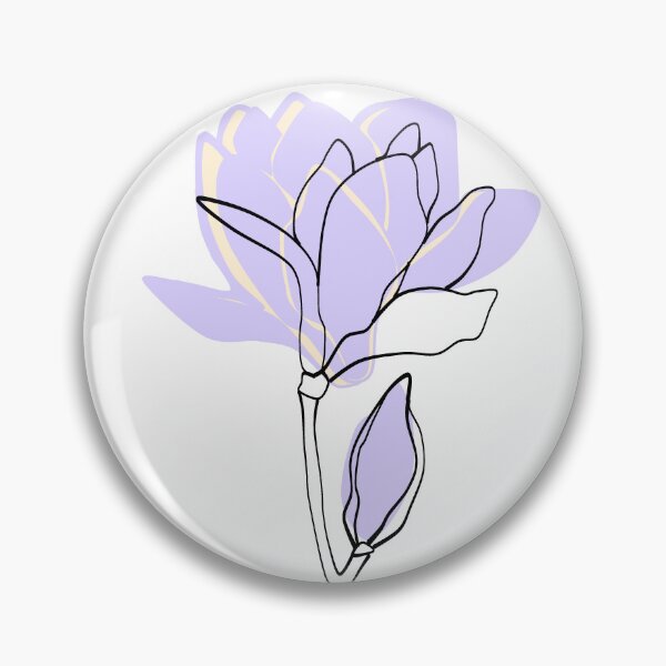 Item preview, Minimal lavender flower line art  designed and sold by Quirknmore.