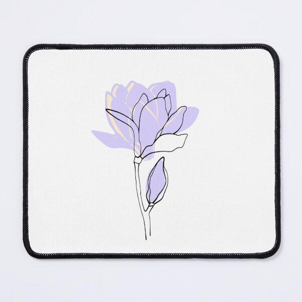 Item preview, Minimal lavender flower line art designed and sold by Quirknmore.