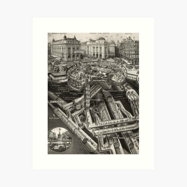 Item preview, Vintage Leicester Square designed and sold by Vintage Vibes.