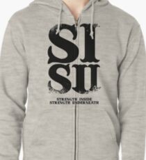 SISU - Strenght Inside, Strength Underneath Zipped Hoodie