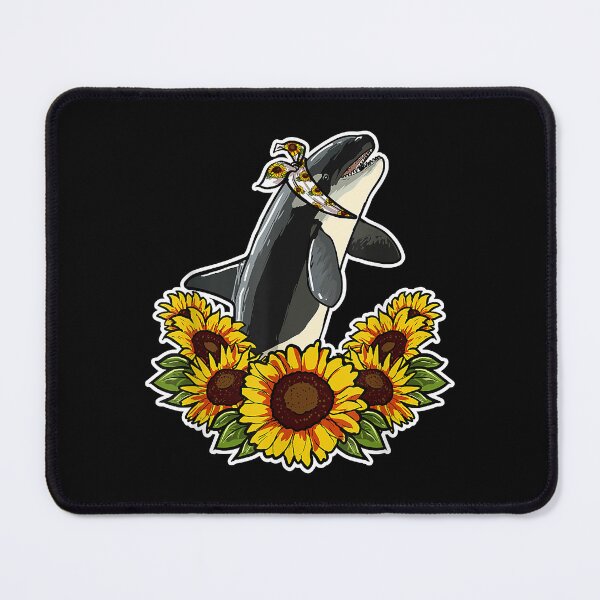 Item preview, Cute Love Orca Whale Sunflower Decor Orca designed and sold by shannange.