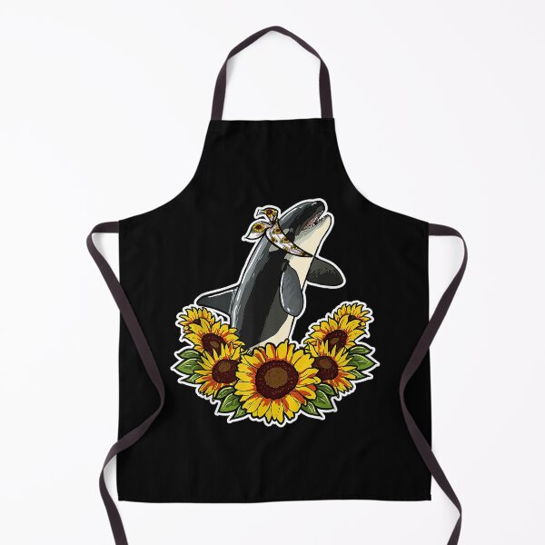Item preview, Cute Love Orca Whale Sunflower Decor Orca designed and sold by shannange.
