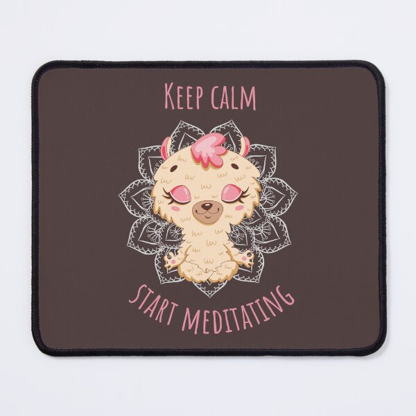 Item preview, Alpaca Baby Yoga - Keep calm Start Meditating designed and sold by loveyoganature.