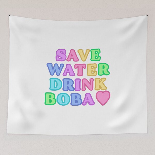 Artikelvorschau, Save Water Drink Boba Pastell II entworfen und verkauft von MadeByBeata.