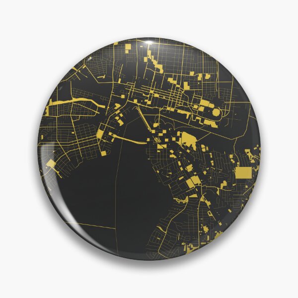 Item preview, Jacksonville Florida USA Black Gold Map Art designed and sold by EpicMaps.