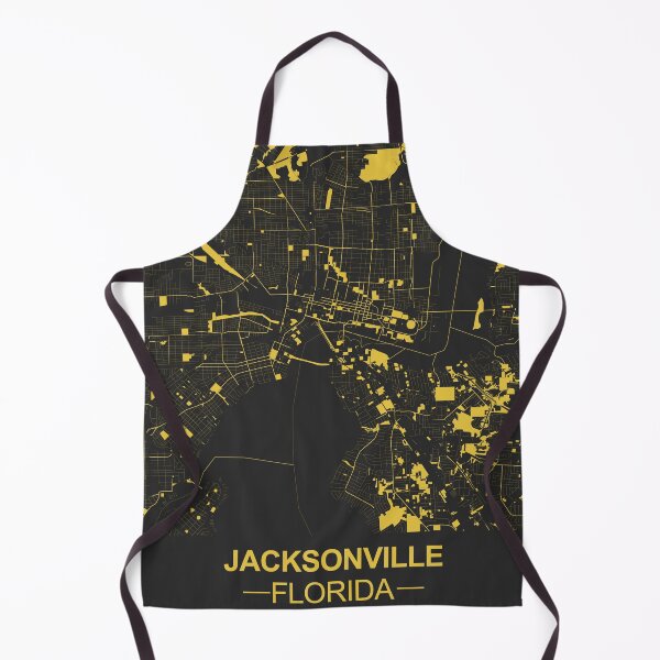 Item preview, Jacksonville Florida USA Black Gold Map Art designed and sold by EpicMaps.