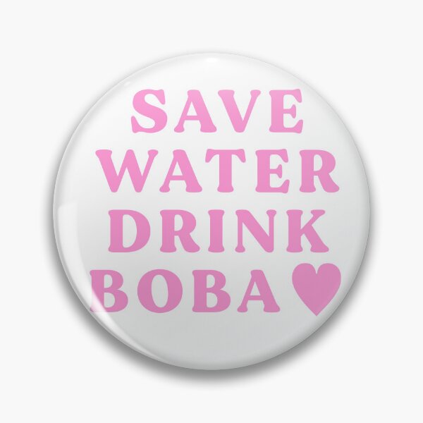 Artikelvorschau, Sparen Sie Wasser trinken Boba Pink entworfen und verkauft von MadeByBeata.