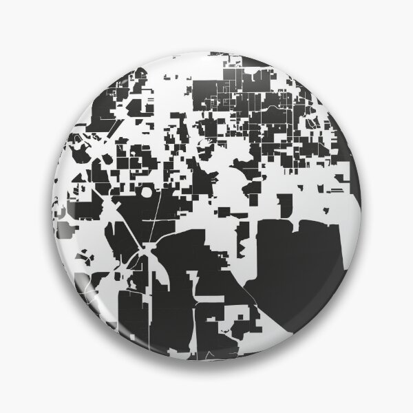 Item preview, Orlando city Black white Map Art Florida USA designed and sold by EpicMaps.