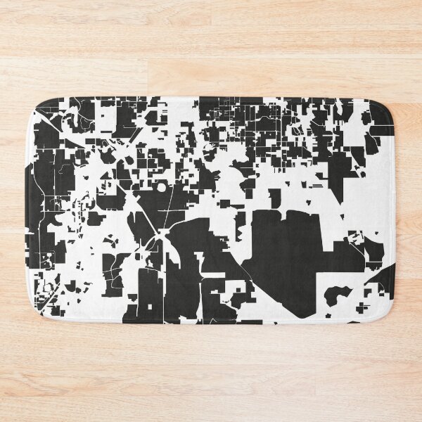 Item preview, Orlando city Black white Map Art Florida USA designed and sold by EpicMaps.