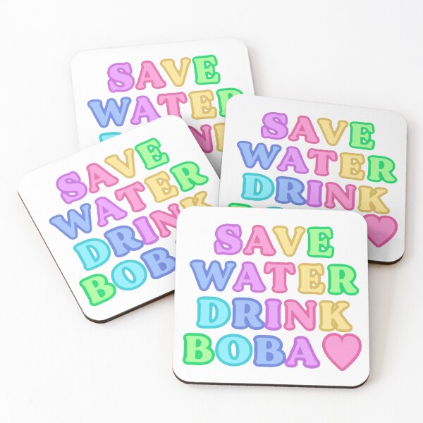 Artikelvorschau, Save Water Drink Boba Pastell II entworfen und verkauft von MadeByBeata.