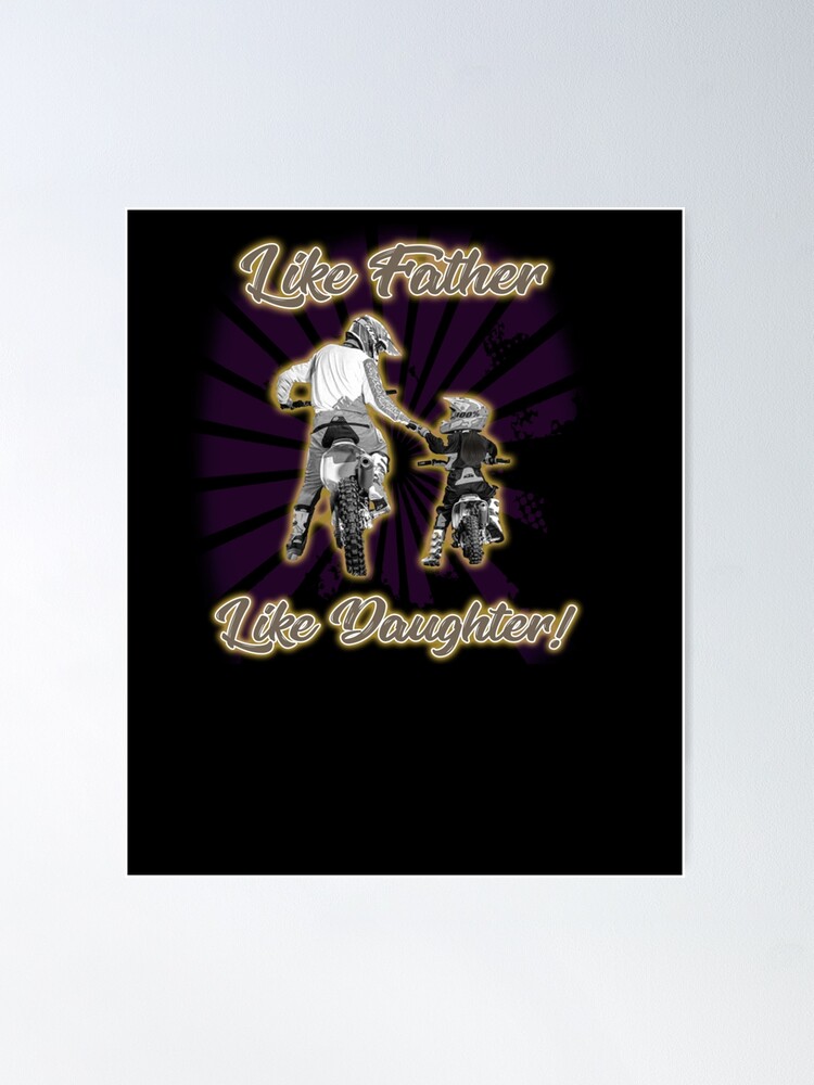 Premium Vector  A poster with the words like father like daughter