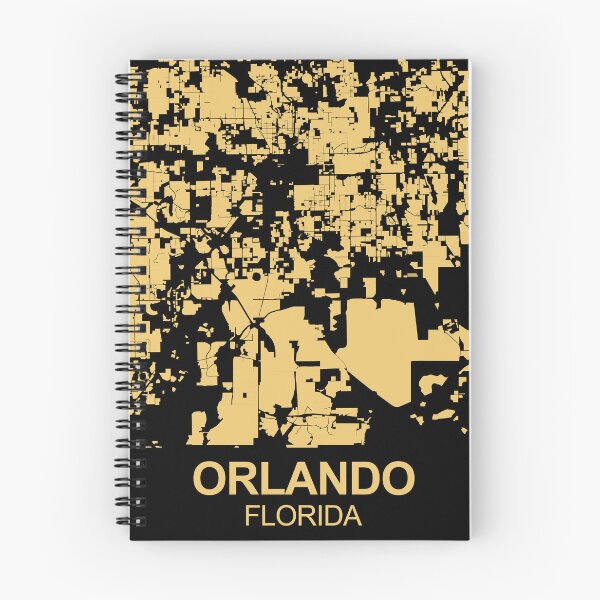 Item preview, Orlando Florida USA Black Gold Map Art designed and sold by EpicMaps.