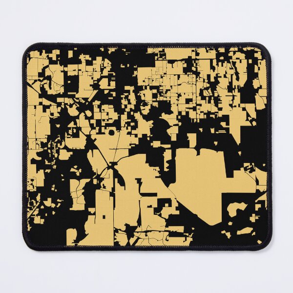 Item preview, Orlando Florida USA Black Gold Map Art designed and sold by EpicMaps.