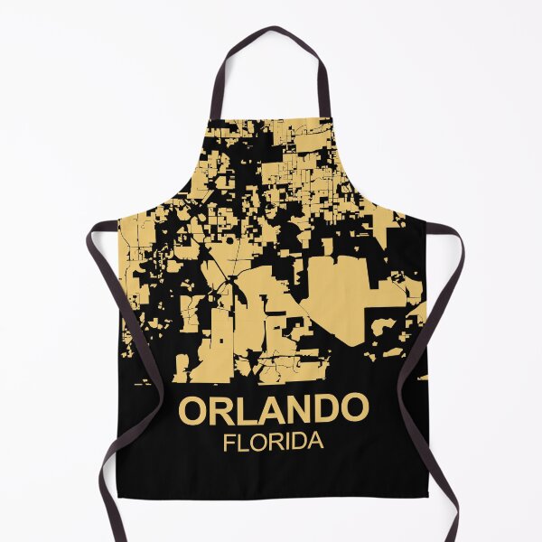Item preview, Orlando Florida USA Black Gold Map Art designed and sold by EpicMaps.