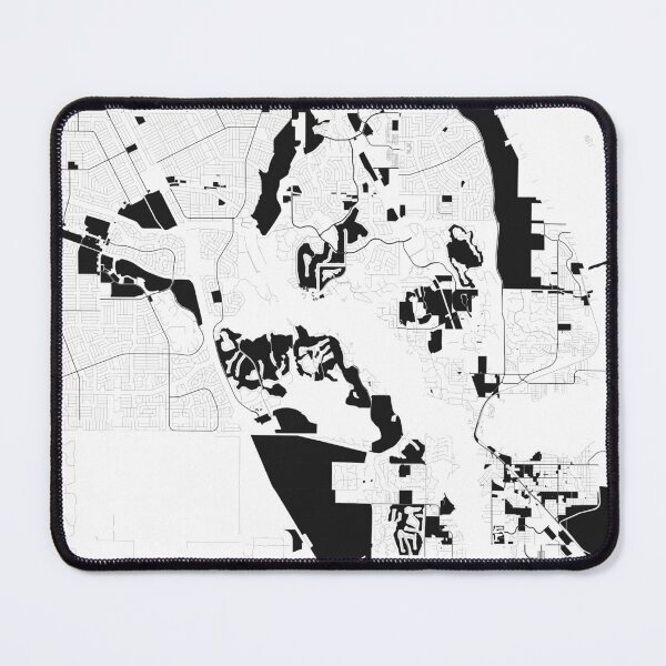 Item preview, Port St. Lucie city Black white Map Art Florida USA designed and sold by EpicMaps.