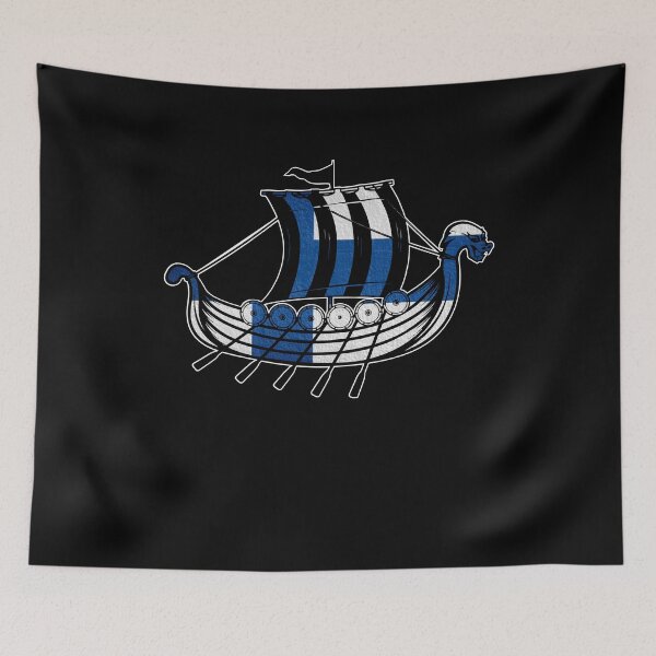 Item preview, Viking Ship Gift Finland Valhalla Odin Scandinavia Viking designed and sold by DSWShirts.