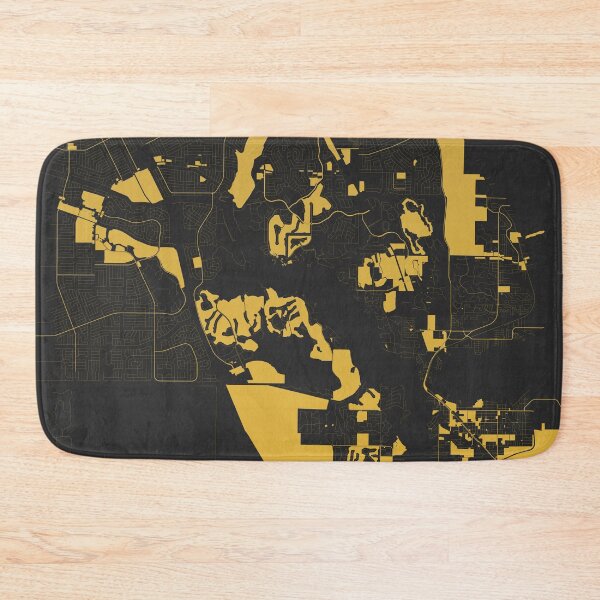 Item preview, Port St Lucie Florida USA Black Gold Map Art designed and sold by EpicMaps.