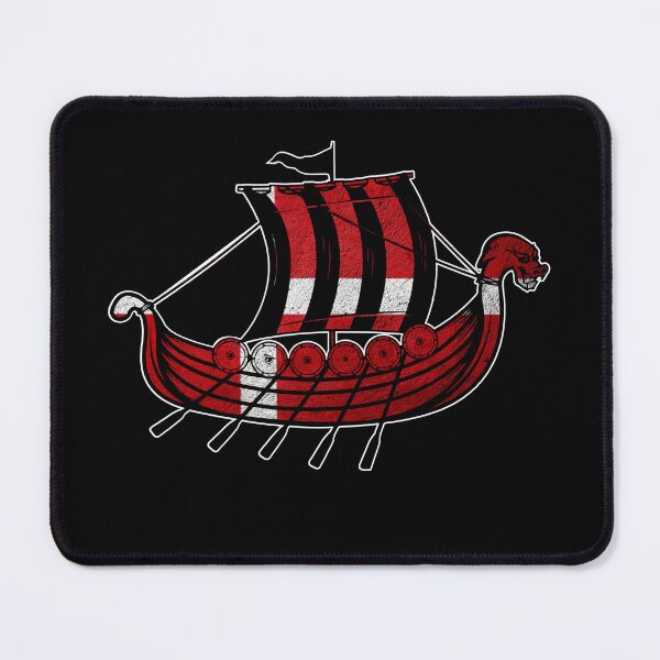 Item preview, Scandinavian Viking Ship Gift Denmark Lover Valhalla Viking designed and sold by DSWShirts.