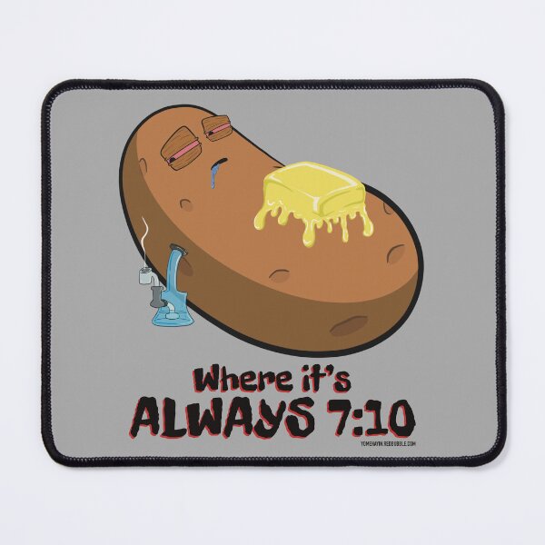 Item preview, Stoned baked potato cartoon-where its always 710 designed and sold by YomeHayin.