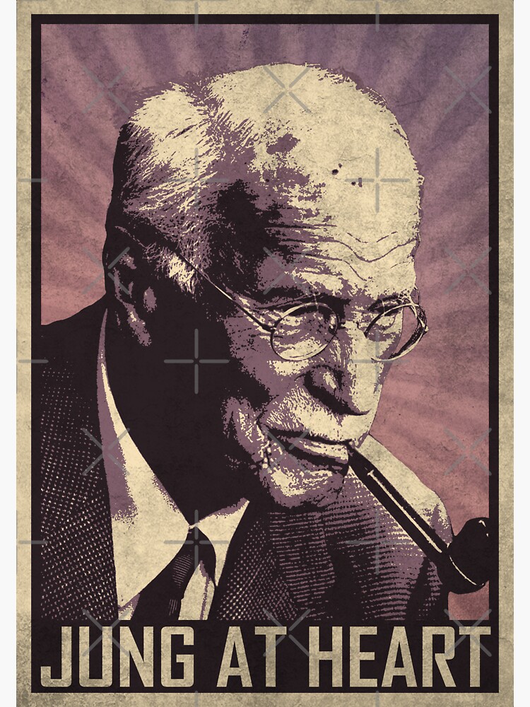 "Jung At Heart Carl Jung Portrait" Sticker by BennyBearProof Redbubble