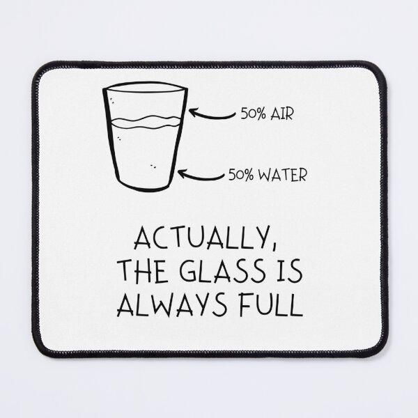 Item preview, Glass Is Always Full designed and sold by NerdyFancies.