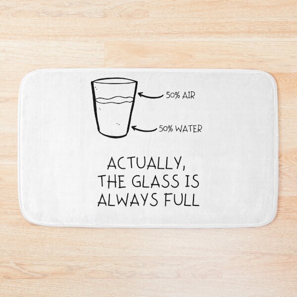 Item preview, Glass Is Always Full designed and sold by NerdyFancies.