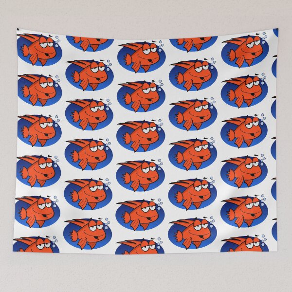 Item preview, Crazy Looking Cartoon Goldfish designed and sold by RGIllustrations.