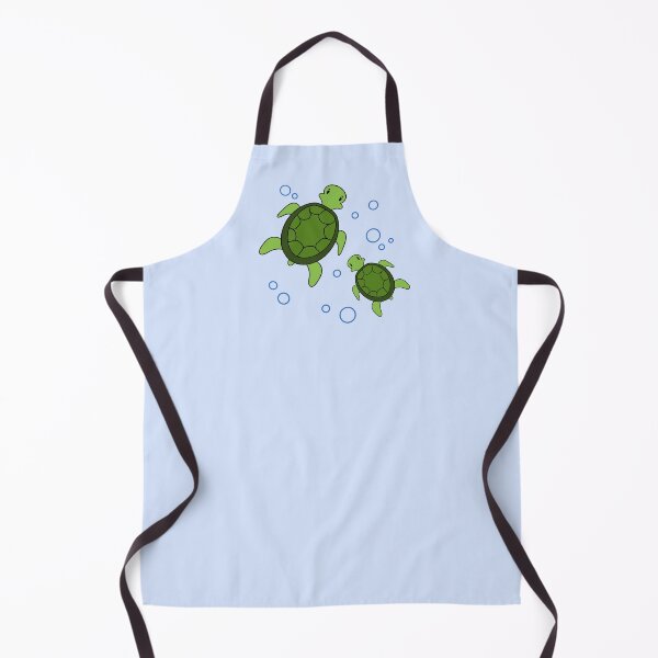 Item preview, Cute Mummy and Baby Green Turtles with Bubbles designed and sold by emDesign123.
