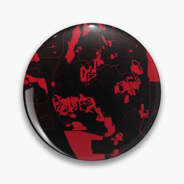 Item preview, Port St Lucie red wine color Map Art Florida USA designed and sold by EpicMaps.
