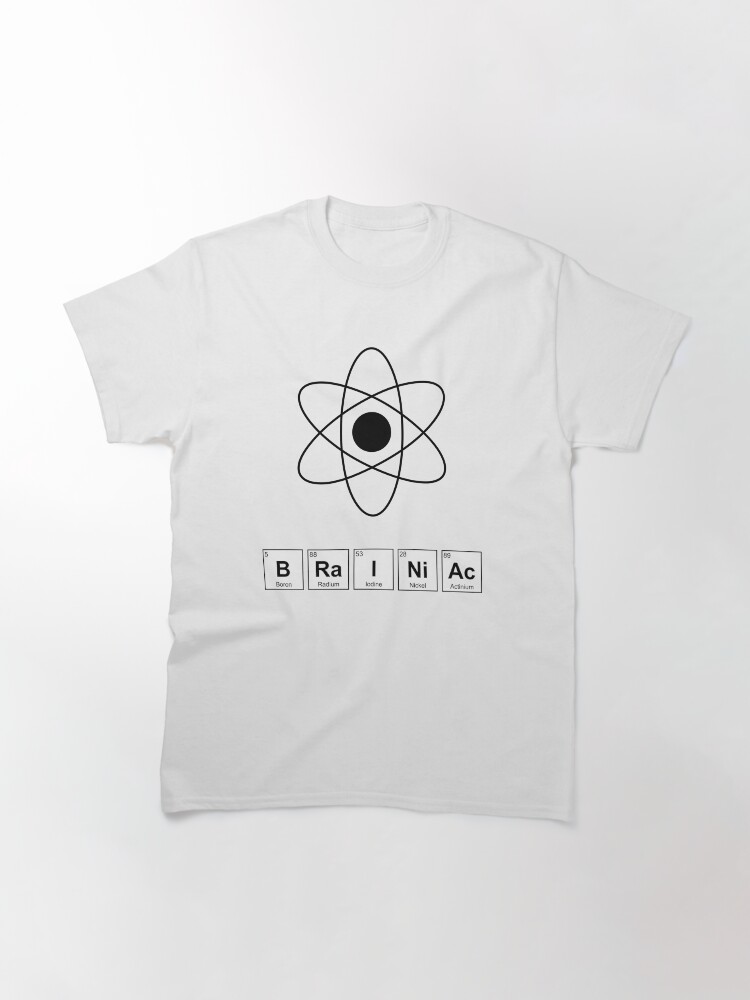 Thumbnail 3 of 7, Classic T-Shirt, Brainiac Chemical Elements designed and sold by ApplicVision.