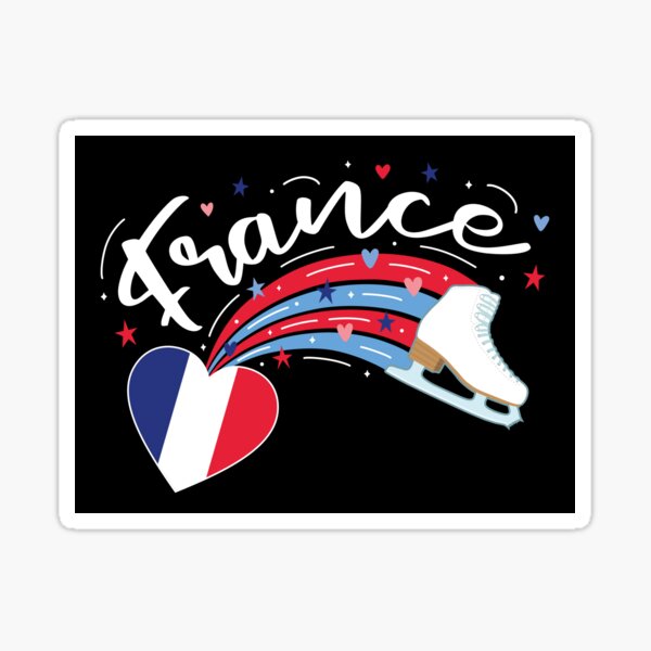 Item preview, Figure Skating France (Black Background) designed and sold by TripleTriple.