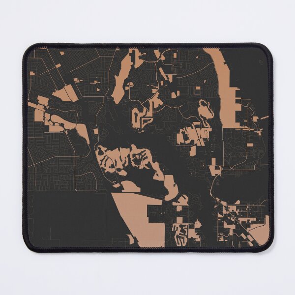 Item preview, Port St Lucie Chocolate color Map Art Florida USA designed and sold by EpicMaps.