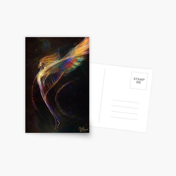 Item preview, Trust Your Wings, Angel Takes Flight Art, Beautiful Guardian Angel Art designed and sold by Jezhawk.