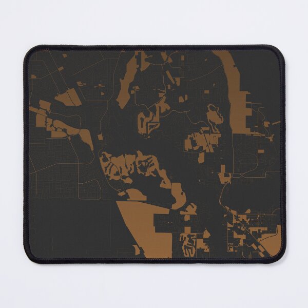 Item preview, Port St Lucie coffee color Map Art Florida USA designed and sold by EpicMaps.
