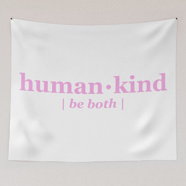 Item preview, Human & Kind - Be Both Pink designed and sold by MadeByBeata.