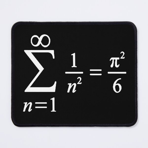 Item preview, sum of inverse squared numbers, calculus and math basics designed and sold by NoetherSym.