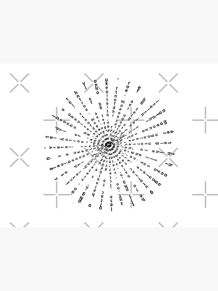 Lsd Thought Loop Text Design Poster For Sale By Impulsee Redbubble