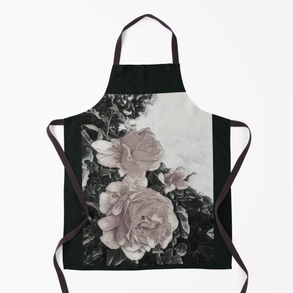 Item preview, Roses tree in garden black & white designed and sold by LittleCountess.