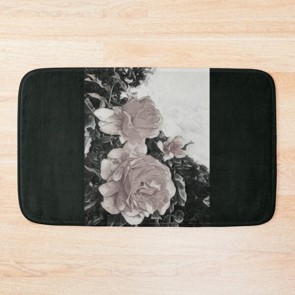Item preview, Roses tree in garden black & white designed and sold by LittleCountess.