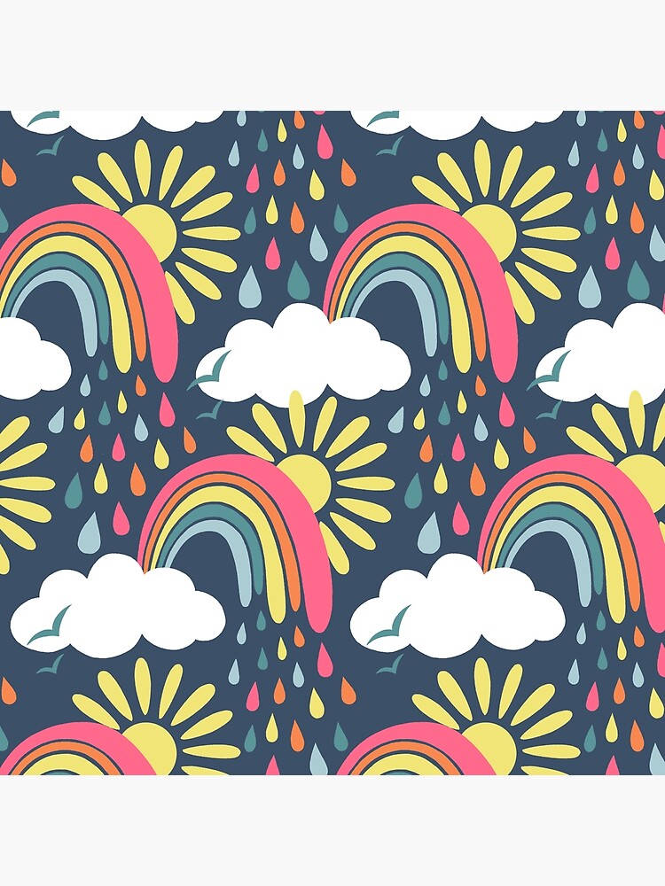 Thumbnail 4 of 4, Pillow, Rainbow Weather Pride designed and sold by DelightfullyDo.