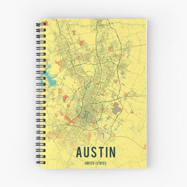Item preview, austin map wall art for Birthday gift designed and sold by PostersProf1.