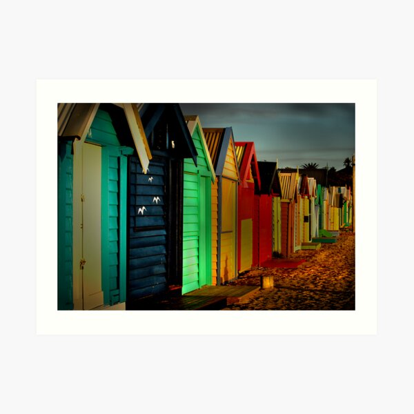 Brighton Beach Houses Art Print