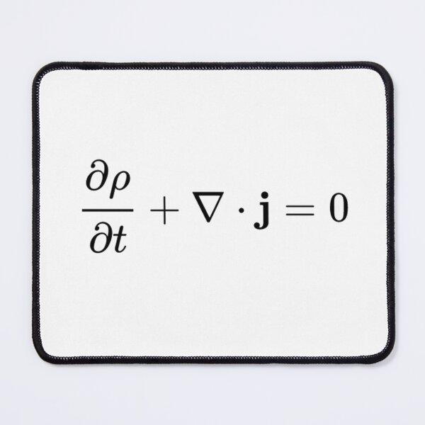 Item preview, continuity equation all physics fields basics designed and sold by NoetherSym.