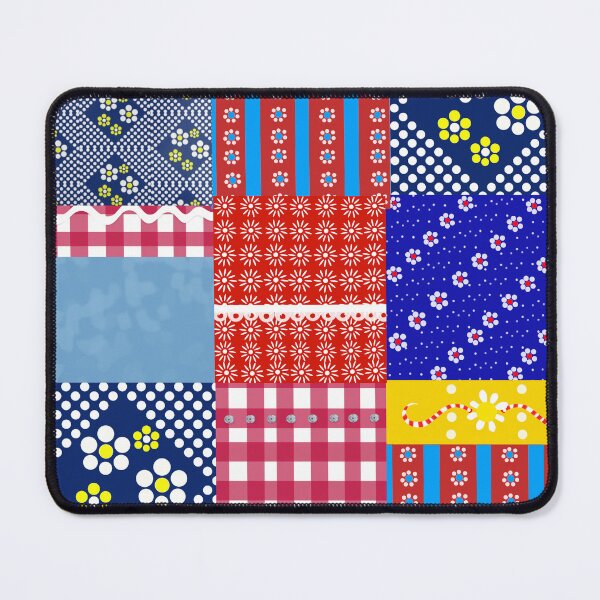 Item preview, Ditsy daisy patchwork designed and sold by redraiph.