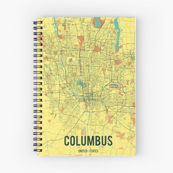 Item preview, Columbus ohio city map - Art deco and Wall art designed and sold by PostersProf1.
