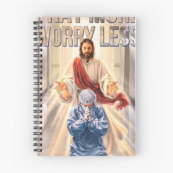 Item preview, Nurse And Jesus Pray More Worry Less  designed and sold by SaoirseNeid.