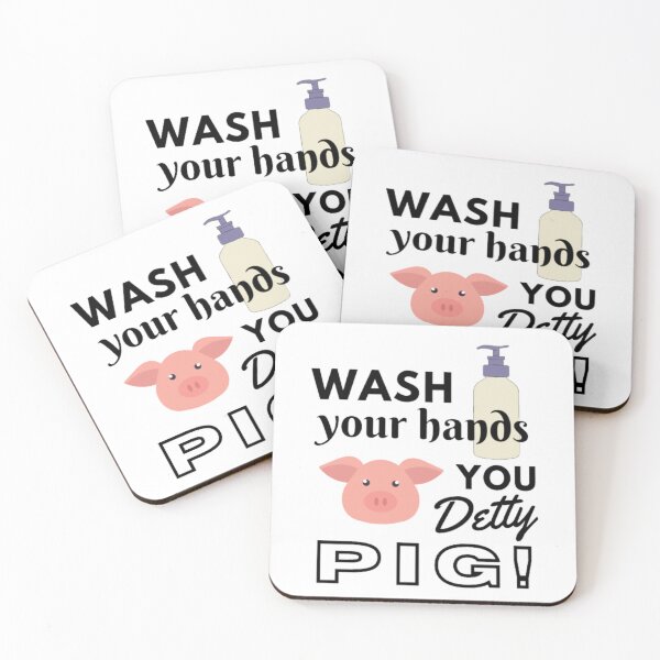 Item preview, Wash your hands YOU DETTY PIG designed and sold by lazyostrich763.