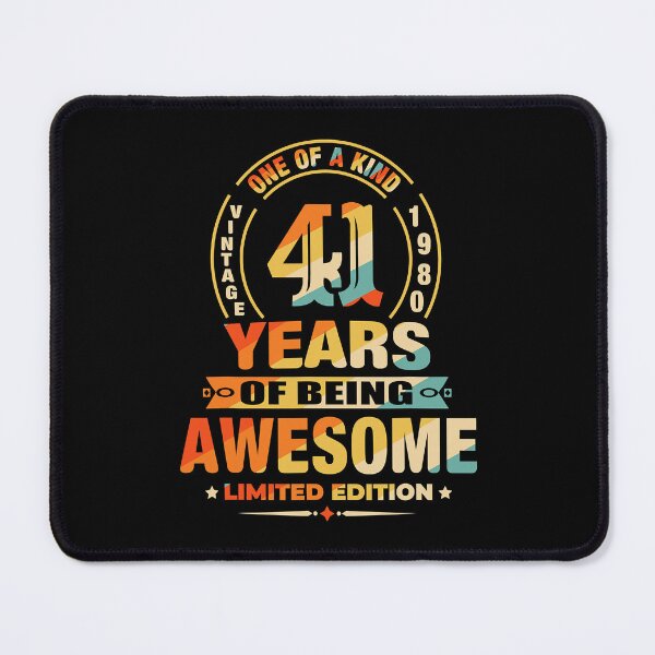 Item preview, 41st Birthday Gifts 41 Years Of Being Awesome Vintage 1980 T-Shirt designed and sold by EdwardsBaron.